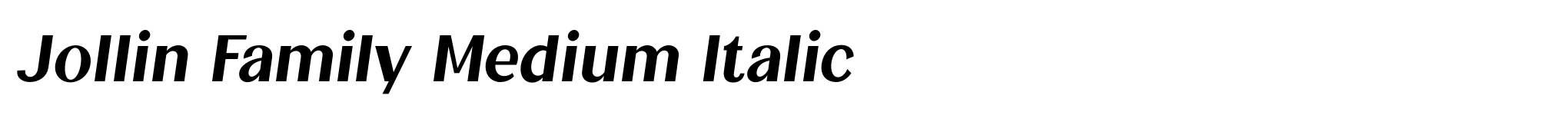 Jollin Family Medium Italic image